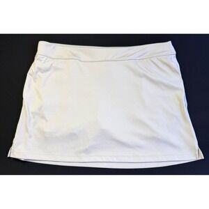 Greg Norman Skort Womens L Beige Play Dry Golf Tennis Pull On Lined Pockets Soft